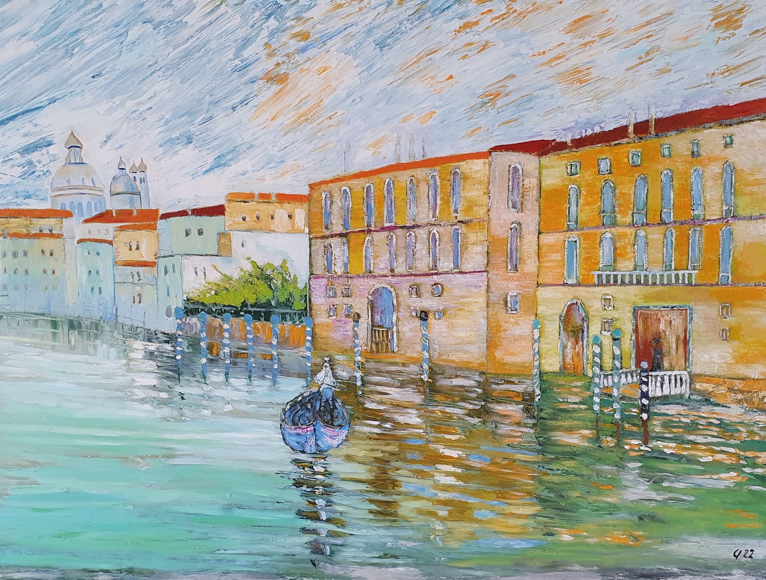Venedig am Morgen, 120 x 90